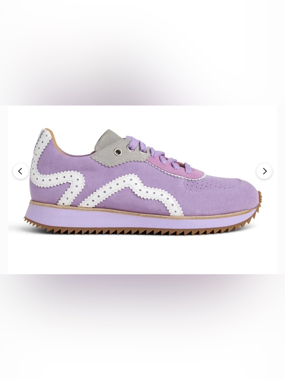 The Office of Angela Scott Remi Sneaker in Lilac